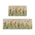 thumbnail image 1 of TIELUTT Spring Summer Kitchen Carpet (2 ) Kitchen Carpet Washable Cushion Comfortable Kitchen Carpet Set Warm Throws Throw Blankets for Bed Small Area Rug Bedroom Rugs Extra Soft Rug Classroom, 1 of 5