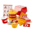 thumbnail image 4 of Juguete apilable de hamburguesas de madera, juguete para juego de imitación DIY, juguete de comida, recuerdos de fiesta, juego de cocina de simulación, 4 of 9