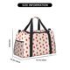 thumbnail image 3 of Balery Hand Drawn Strawberry Bolsa de Gimnasio para Mujeres, Bolsa de Viaje con Bolsillo Húmedo, Bolsa de Fin de Semana para Mujeres, Bolsa de Viaje Resistente al Agua, 3 of 7