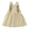 thumbnail image 2 of WEAIXIMIUNG Toddler Girls Sleeveless Easter Cartoon Rabbit Printed Princess Dress 90, 2 of 4