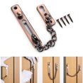 thumbnail image 4 of Cerradura antirrobo para puerta de hotel cadena de pernos seguridad para niños cerradura para el hogar (rojo) Sywqhk Libre de BPA, 4 of 6