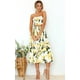 thumbnail image 5 of Blusa floral para mujer, vestido de traje con falda larga, 5 of 7