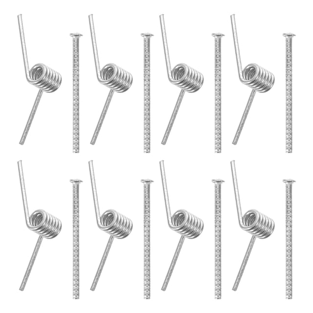 IDEANATEGRATE 8Ud Resortes De Inoxidable Para Clips De Resistencia Y Fijación En Plata