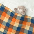 thumbnail image 2 of Disketp Warm Orange Plaid Dog Blanket/Bed Cover for Dogs and Cats,Puppy Essentials-Medium, 2 of 8