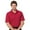 Aurora Red, variant on Monterey Club Men's Ottoman Texture Solid Golf Polo Shirt #1097
