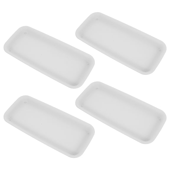 DEEPCRAFF Stable Support Planter Saucer Beige Indoor Plants 4Pcs 11.99X5.38X0.79In
