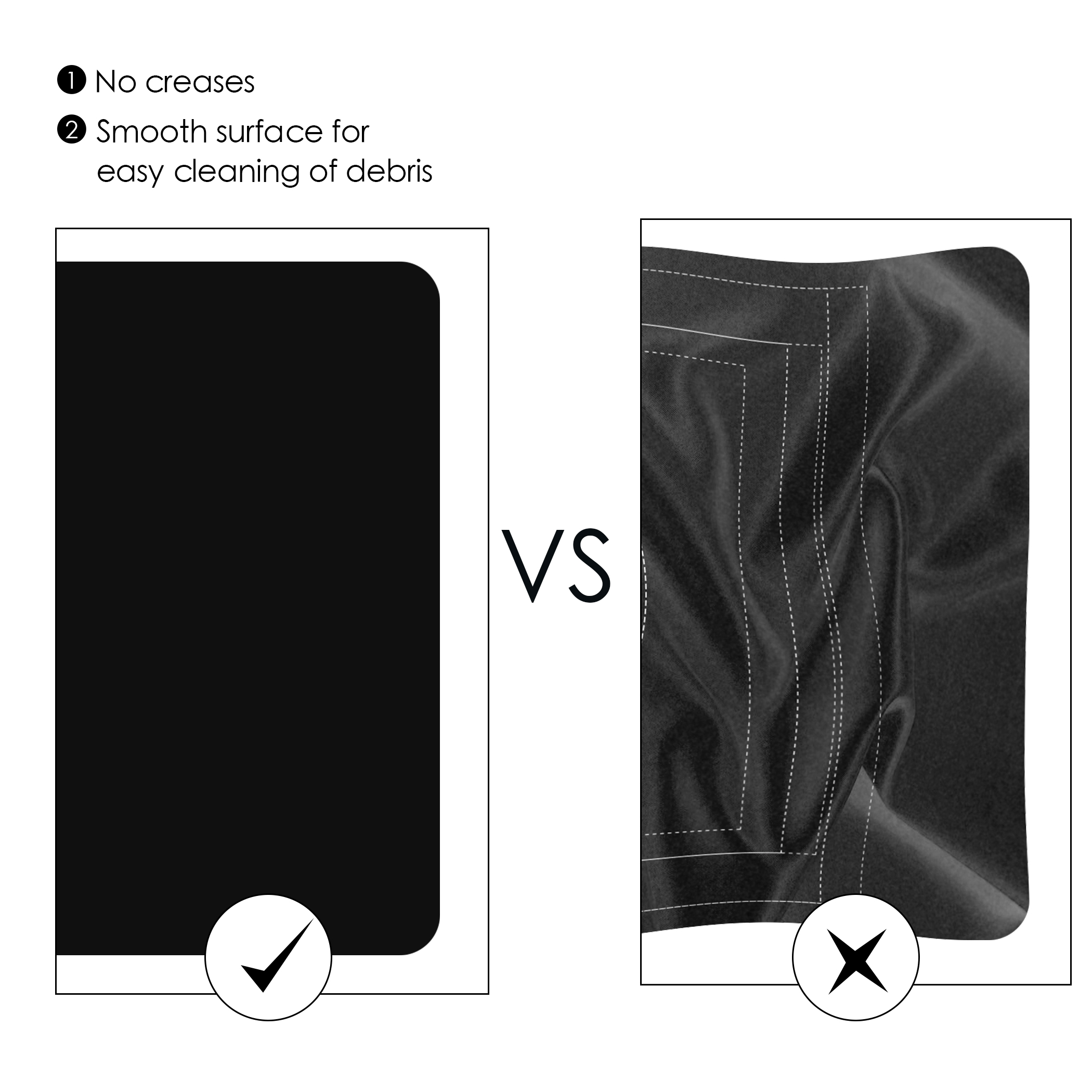 Black NorthKe Jigsaw Puzzle Roll Mat Black Gray Felt Mat Saver Up to 1,500 pcs for All Puzzle Storage Puzzle with Size Mark
