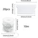 thumbnail image 2 of 20 pcs Vertical Blind Weights Bottom Slats 89mm (3.5") X 10m Blind Repair Kit, WhiteBY, 2 of 5