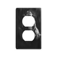 thumbnail image 3 of Switch Panel Switch Decoration 2.76x4.53x0.28 Inches Duplex Outlets Switch Plate Wall Plates Living Room Kitchen Bedroom Study Switches Big Black Tiger, 3 of 8