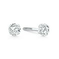 thumbnail image 7 of Pompeii 1/4 Ct Diamond Screw Back Studs 14k White Gold Lab Grown Eco Friendly, 7 of 7