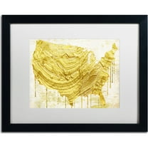 Trademark Fine Art "American Dream III" Canvas Art by Color Bakery, White Matte, Black Frame