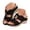 Black, variant on Comfort Focused Women's Wedge Sandals Chunky Heel Orthopedic Open Toe Slip On Platform Casual Walking Slides（Green，Size 6.5)
