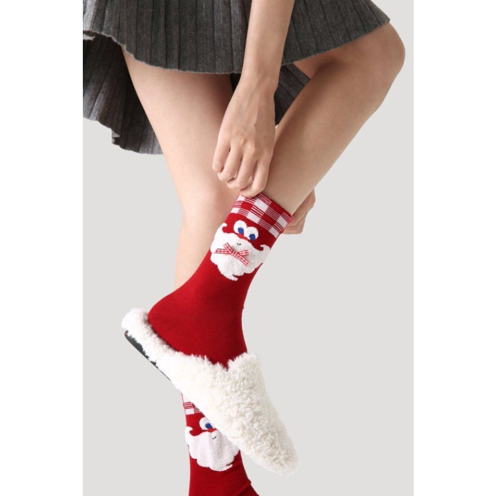 Christmas Stocking for Women Autumn/Winter Mid-Calf Socks Cute Homewear Warm Long Socks Holiday Gift with Festive Designs.
