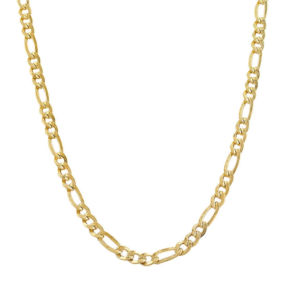 JewelStop 14k Solid Yellow Gold 2.5mm Figaro Chain Necklace 16" 18" 20" 22" 24"