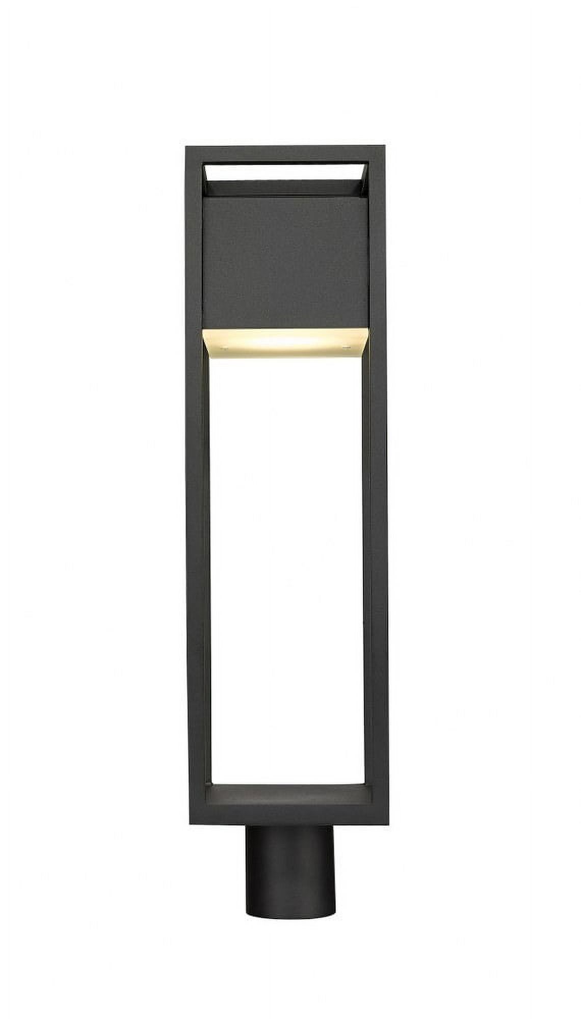 Z-Lite 585PHBR-BK-LED Outdoor Post Light Black Aluminum Barwick Black