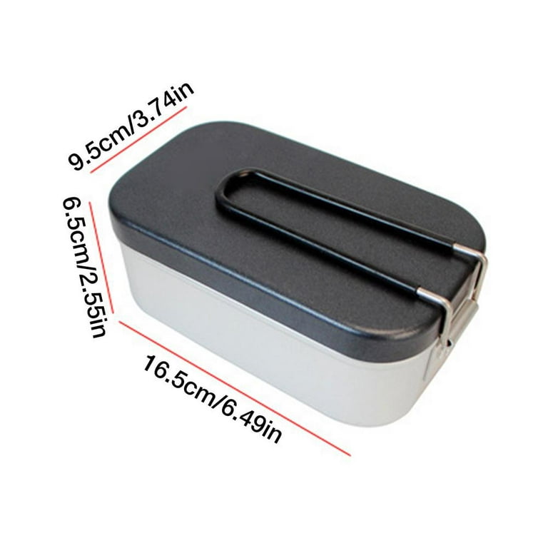 aluminum Food Container Box Camping Food Containers Reusable Picnic Box  Metal