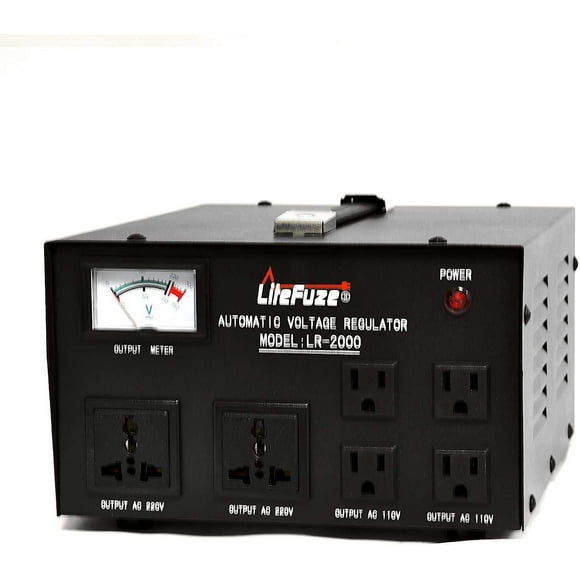 Regulador de voltaje LiteFuze LR-2000 2000 W, escalonado 110 V/220 V