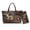 Blue-Bear Galaxy, variant on Dragon Rose Printed Top Handle Handbag Lightweight Tote Bag Pu Leather Handbag and Wallet Set for Women Ladies Waterproof Shoulder Bag Clutch, Green