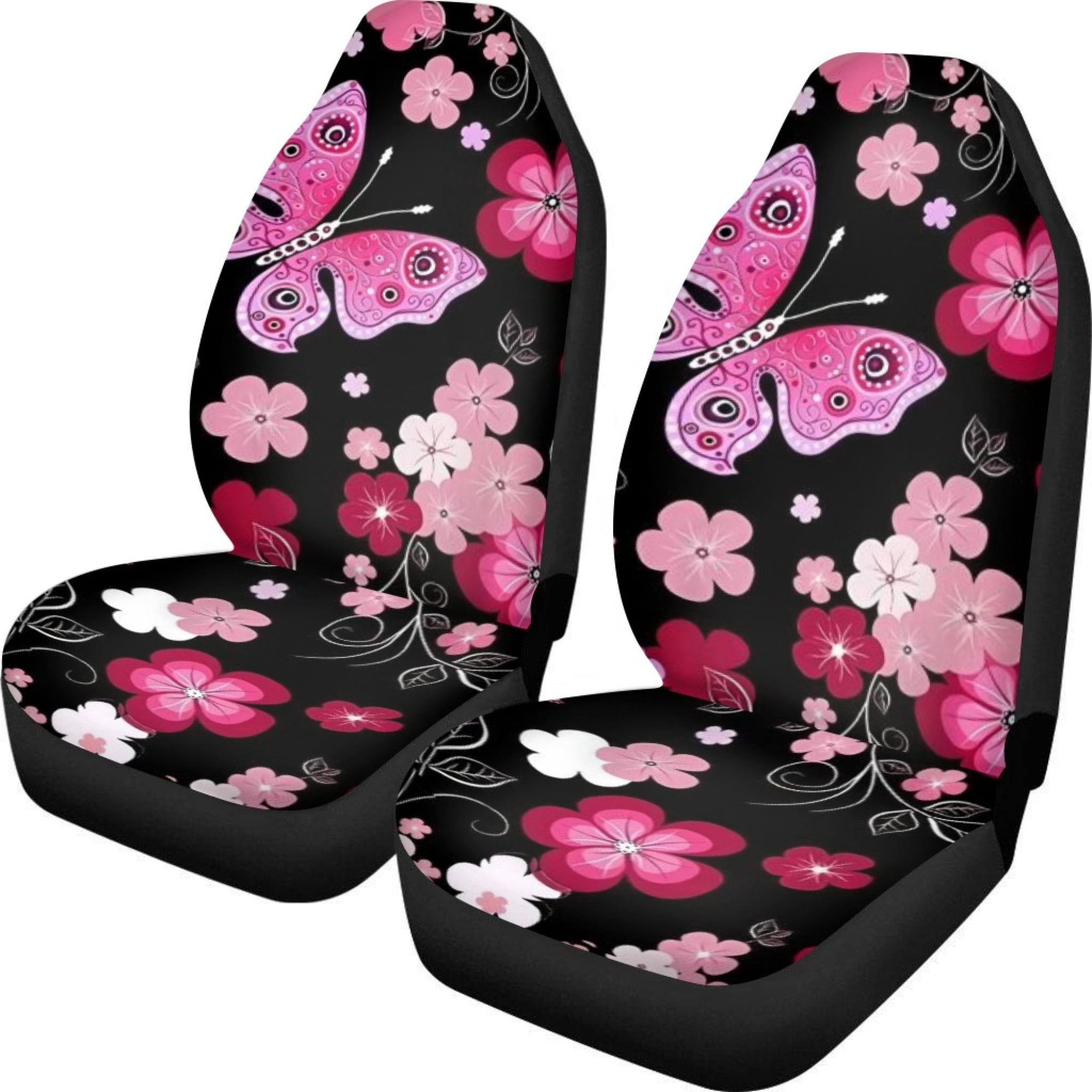 Buffalo Jump Pink Universal Car Seat Cover With Thickened Back