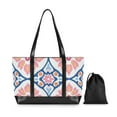 thumbnail image 7 of FORMRS Canvas Laptop Tote Bag for Women with 15.6" Computer Compartments Shoulder Handbag, Mosaic Flowers Pattern, 7 of 7
