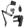 thumbnail image 4 of Support de Cintre Micro, Support de Cintre Microphone, Réglage Multi-Angle Mains Libres Métal + Plastique pour Diffusion en Direct Microphone Portable, 4 of 8