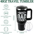 thumbnail image 4 of Dad Tumbler Best Dad Ever Gifts Birthday Gift for Dad From Son Daughter-40 Oz Tumbler With Handle And Straw, 4 of 6