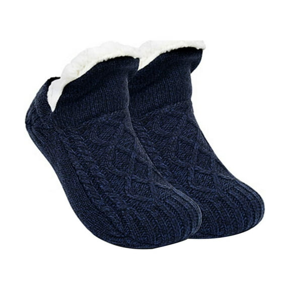PPLoney Cozy Women's Fleece-Lined Slipper Socks with Grippers - Super Soft Winter Thermal Footwear in Various Sizes