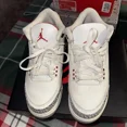 thumbnail image 3 of Ni - ke Size 5.5 - Air Jordan 3 Retro GS White Cement Reimagined Men's Shoes, 3 of 5