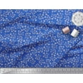 thumbnail image 2 of Soimoi Blue Cotton Duck Fabric Artistic Floral Decor Fabric Printed Yard 44 Inch Wide, 2 of 3