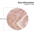 thumbnail image 2 of Naloa Rose Gold Glitter Splatter Leather Coasters for Drinks, Durable Drink Coasters 4 Set for Tabletop Protection, Luxurious Home Décor and Housewarming Gift ( {designName})Round Shape, 2 of 6