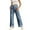 Dark Blue, variant on High Waist Straight Leg Jeans Hem Denim Pants Fashion Stretch Comfort Trousers Casual Everyday Wear Woman Pants Size 14 Womens Designer Pants