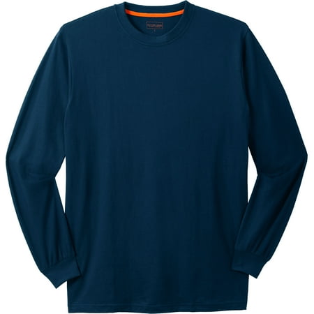 Boulder Creek By Kingsize Men's Big & Tall Heavyweight Long-Sleeve No Pocket Crewneck Tee
