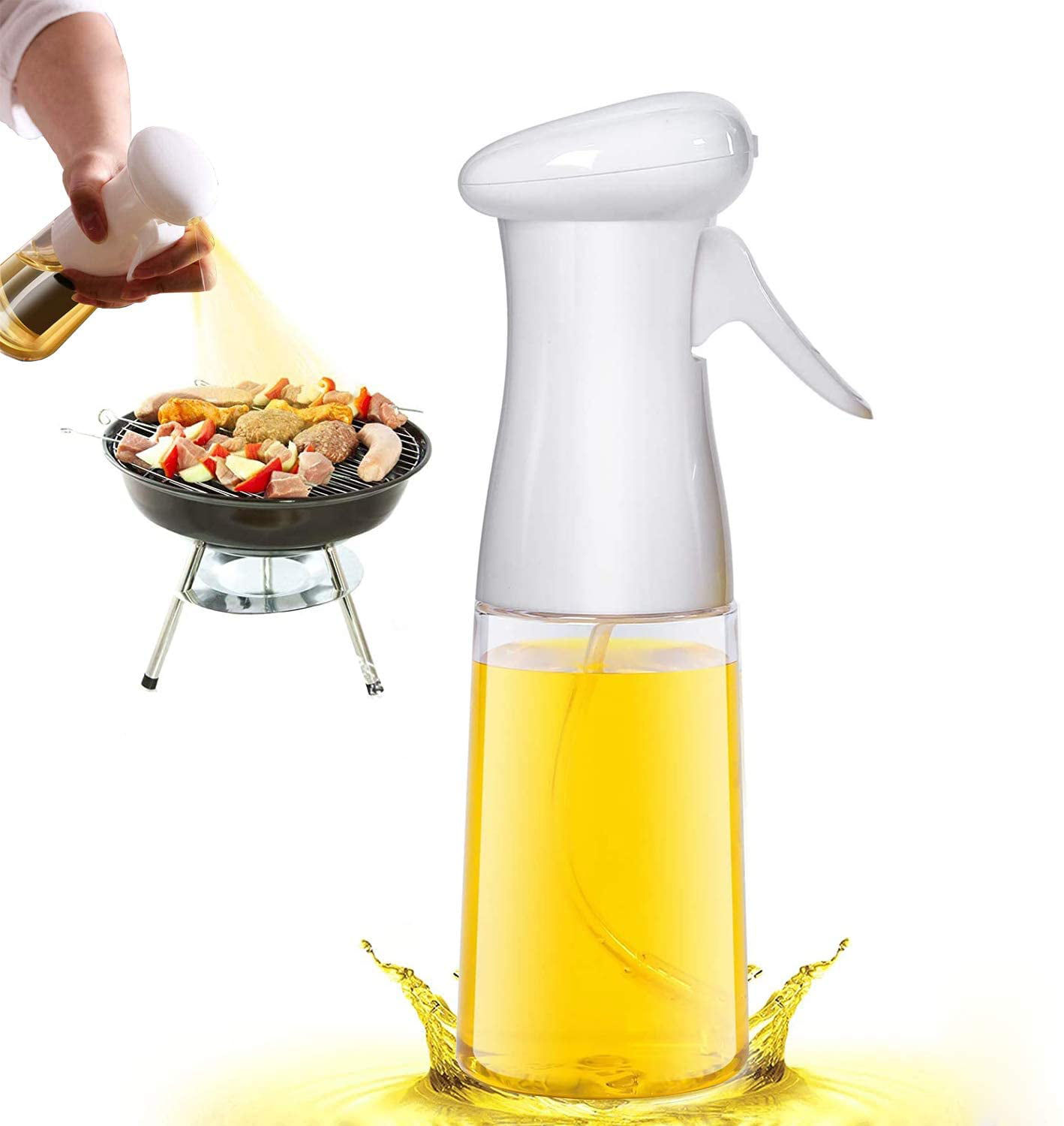 Olive Oil Sprayer For Cooking，Oil Sprayer Mister for Air Fryer Oil Vinegar Spray Bottle Dispenser For Kitchen BBQ/Grilling/Roasting/Grilling/baking