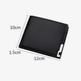 thumbnail image 2 of Masteelf Men's Wallet PU Leather Billfold Fashionable Iron Holder Purse Short Wallet (Black), 2 of 8