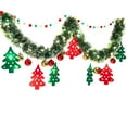 thumbnail image 2 of Christmas Rattan Ball Light String - 200cm Decorative Garland with LED Lights (Red/Green Holiday Decor for Tree, Mantel & Outdoor Use), 2 of 6