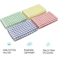 thumbnail image 3 of Trapos de algodón para platos, paños para platos ordenados, toallas para platos a granel, juego de 8 trapos de limpieza de cocina, paños de limpieza suaves y absorbentes JM, 3 of 5