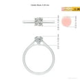 thumbnail image 5 of ANGARA Natural 0.75 Ct. Diamond Solitaire Engagement Ring in Sterling Silver for Women (Ring Size: 12), 5 of 10
