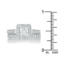 thumbnail image 3 of Art Deco Princess Cut Bridal Set, 3 of 5