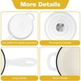 thumbnail image 5 of White Enamel Cast Iron Saucepan 2 QT with Lid, Non Stick for Cooking Milk, Pasta, Soup, Easy to Clean, 5 of 6