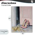 thumbnail image 4 of Stupell Industries Contemporary Pink High Heels & Tinsel White Framed Giclee Art, 16 x 20, by The Prints Vibe, 4 of 8
