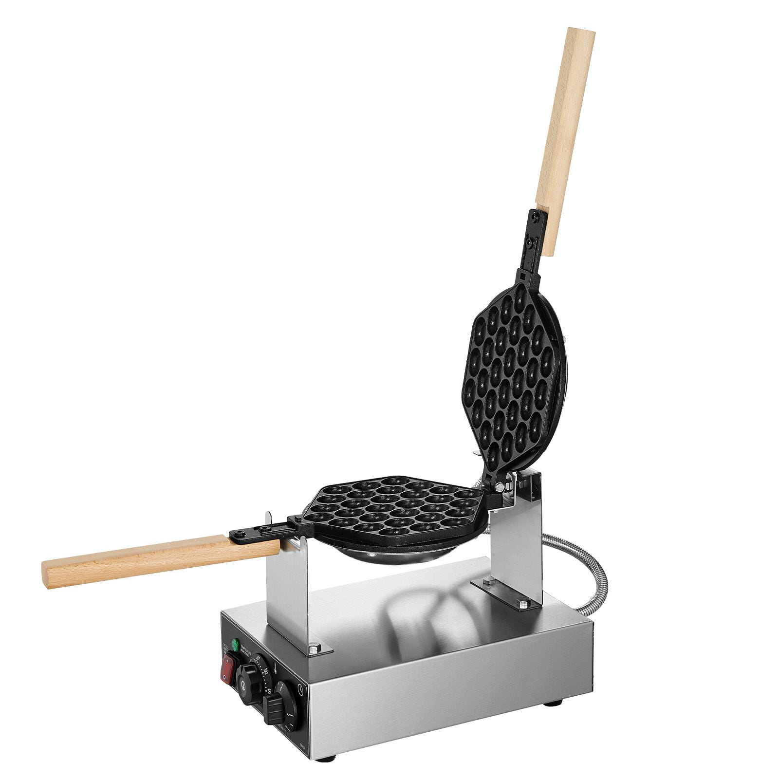 Commercial Bubble Waffle Maker, 1400W Electric Egg Pancake Baker Machine with Non-Stick Plates for Easy Cleaning