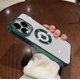 thumbnail image 3 of Luxury Plating Charm Logo Hole Hollow Case For iPhone15 14 13 11 12 Pro XR XS Max 7 8 Plus SE3 Soft Transparent Shockproof Cover, 3 of 5