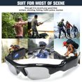 thumbnail image 4 of Chainplus Lunettes de Soleil Vidéo Ultra Résistantes à l'Eau HD, Protection de Caméra d'Action Sportive avec Lentilles de Sécurité, Design Sport Unisexe, 4 of 8