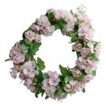 thumbnail image 4 of Puerta artificial Guirnalda de flores Oficina en casa Simulación colgante Decoración floral Banquete de boda Corona de flores falsas, Púrpura kenally HA9087-03B, 4 of 6