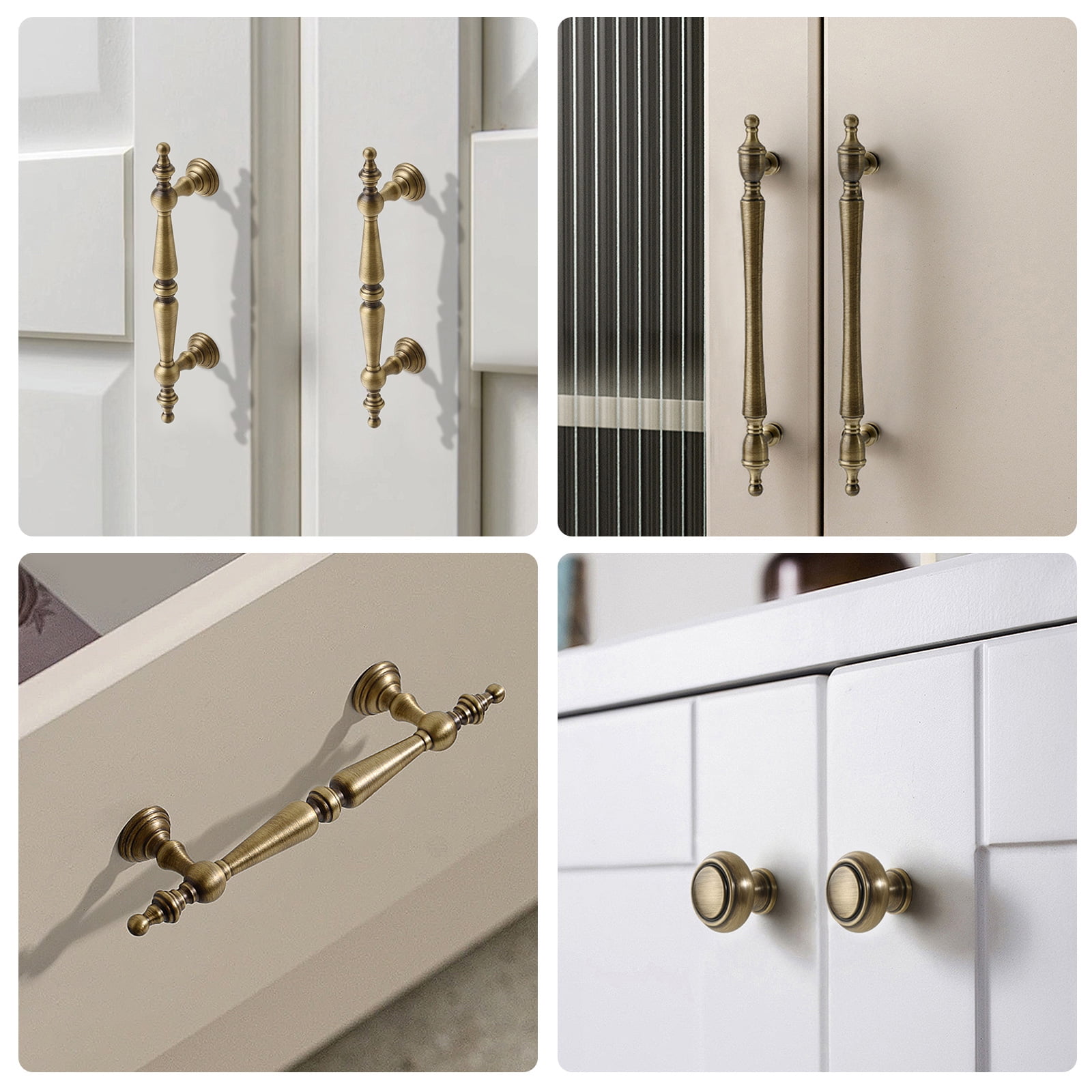 Antique Metal Cabinets Handles Multipurpose Hardware Classical French Designs Pull for Wardrobe Drawers & Cupboard Door
