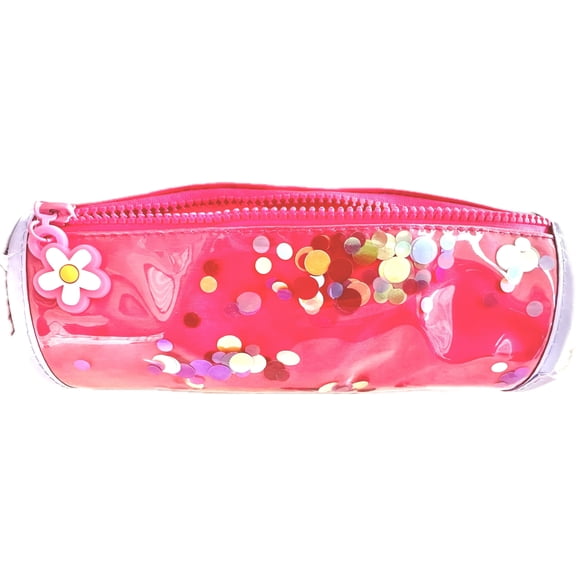 Bright Blue Confetti Pencil Pouch / Case