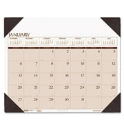 House Of Doolittle 180HD Executive Monthly Desk Pad Calendar w/Alternating Page Colors 24 x 19