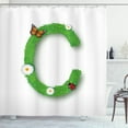 thumbnail image 1 of Ambesonne Letter C Shower Curtain, C with Grass Greenland, 69"Wx75"L, Green Multicolor, 1 of 3