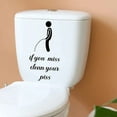 thumbnail image 1 of 2 uds pegatinas traviesas para el baño, calcomanías divertidas, vinilo impermeable, arte de la pared, decoración de letreros, pegatina para el baño, baño Rem JM, 1 of 4
