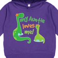 thumbnail image 3 of Inktastic My Auntie Loves Me Dinosaur Toddler Hoodie, 3 of 4